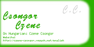 csongor czene business card